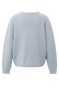 Sweater with round neck raglan Yaya the Brand
