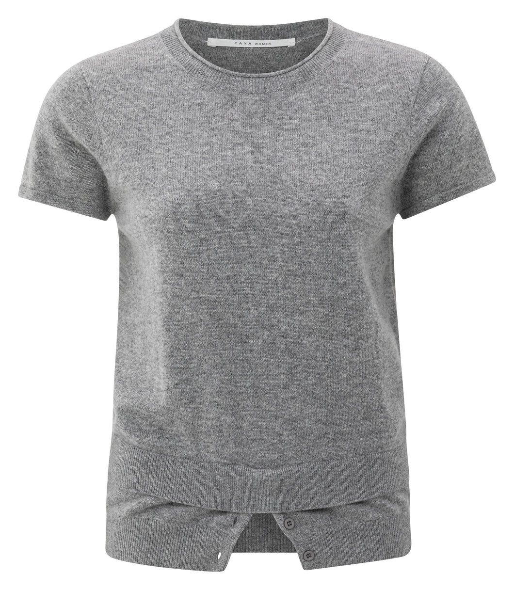 Short Sleeve knitted top Yaya the Brand