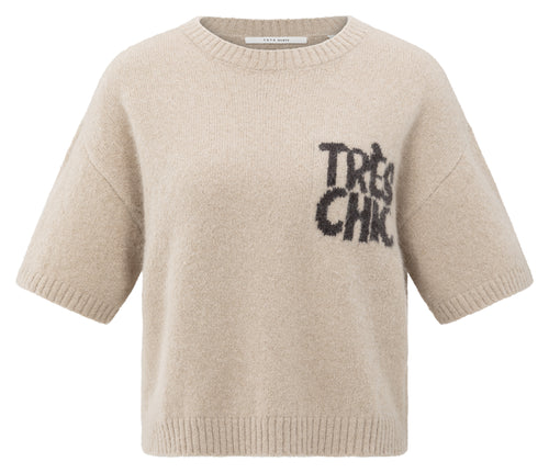 Short sleeve sweater with artwork Yaya the Brand