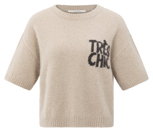 Short sleeve sweater with artwork Yaya the Brand