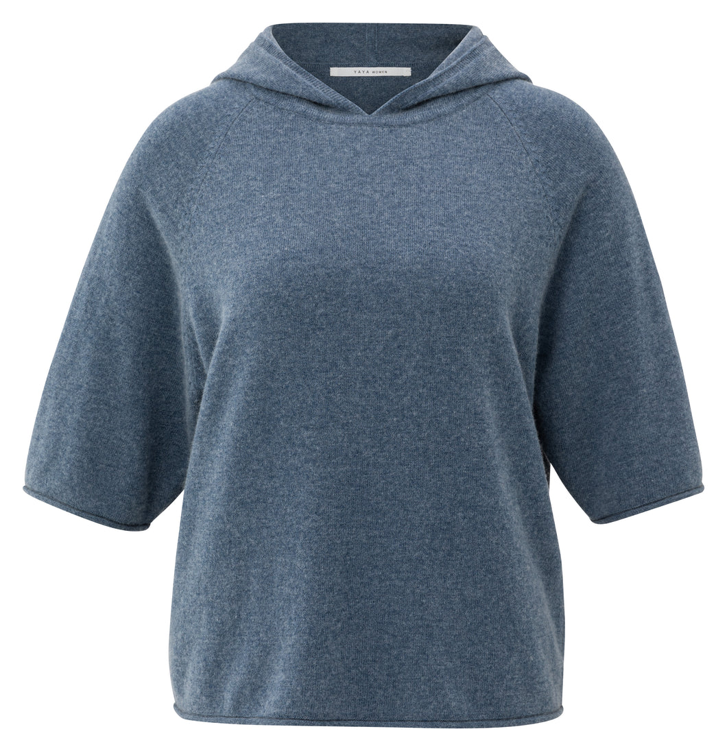 Short Sleeve knitted hoody Yaya the Brand