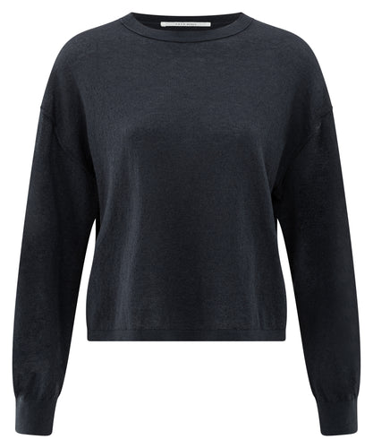 Textured round neck LS Yaya the Brand