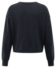 Load image into Gallery viewer, Textured round neck LS Yaya the Brand