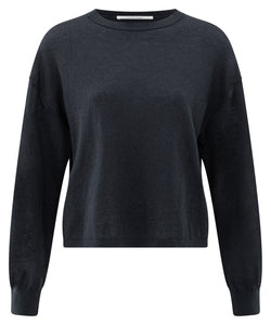 Textured round neck LS Yaya the Brand