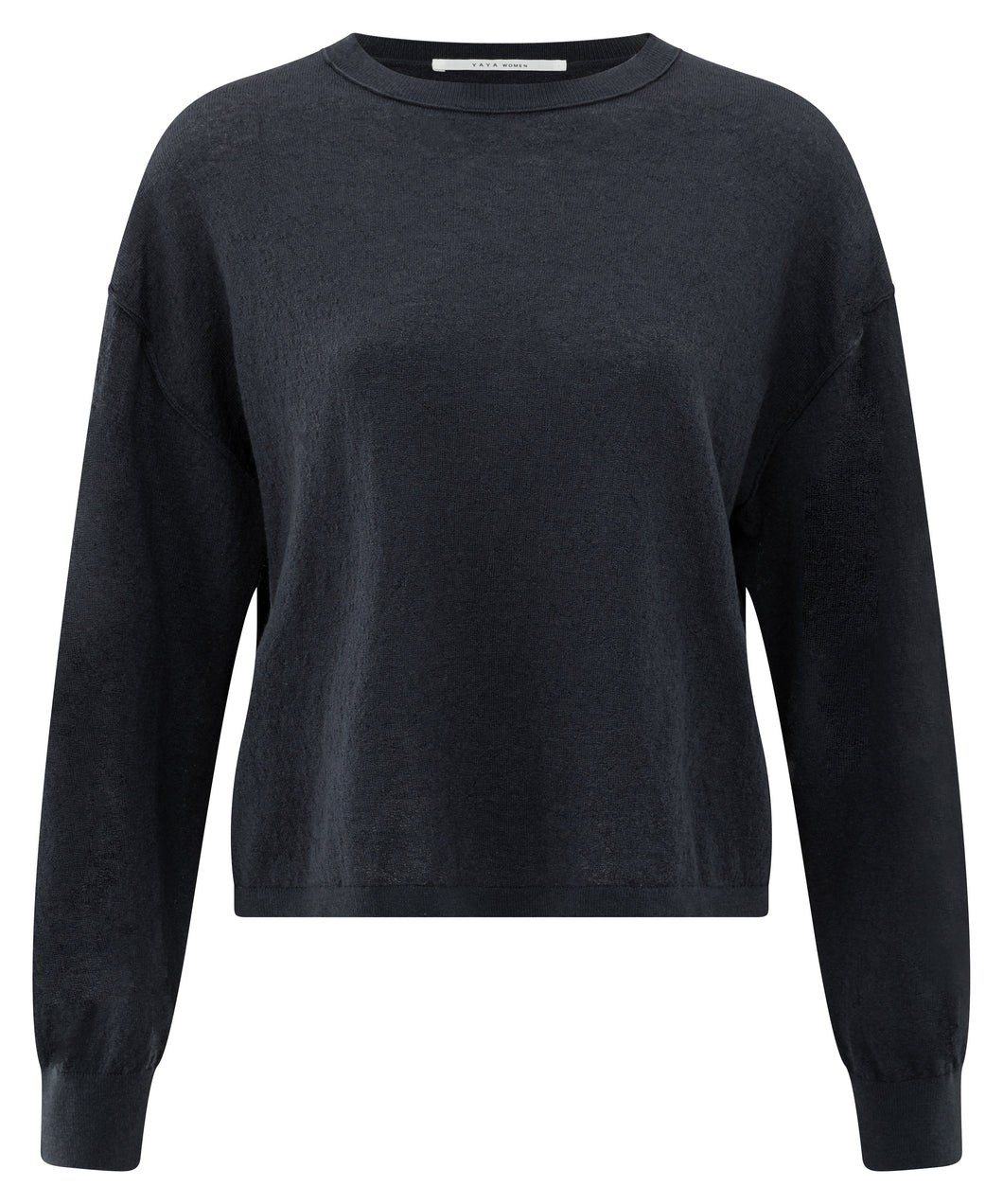 Textured round neck LS Yaya the Brand
