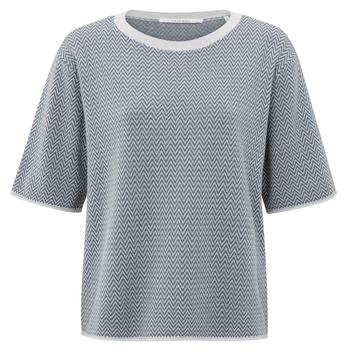 Jacquard Knitted T-shirt Yaya the Brand