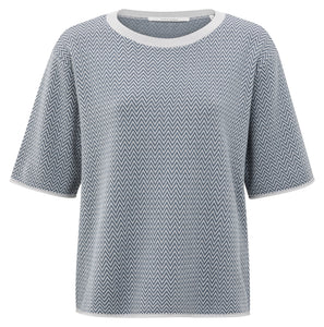 Jacquard Knitted T-shirt Yaya the Brand
