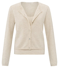 Load image into Gallery viewer, Fine-knit short cardigan with matching top - Yaya the Brand