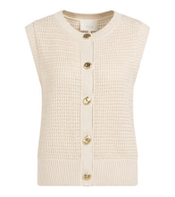 Load image into Gallery viewer, Textured sleeveless cardigan Yaya the Brand