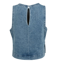 Load image into Gallery viewer, Sleeveless loose fit denim Top Yaya the Brand