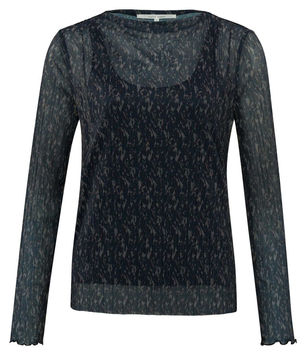 Mesh Top with Boatneck Yaya the Brand