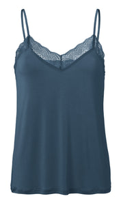 Lace strappy top with jersey body Yaya the Brand