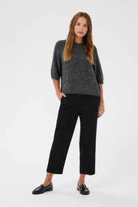 Emilie Cropped Knit Pullover Kaffe
