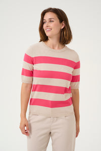 Lizza Stripped Knit Kaffe