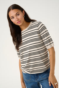 Lizza Stripped Knit Kaffe
