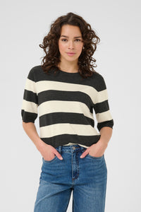 Lizza Striped Knit Kaffe
