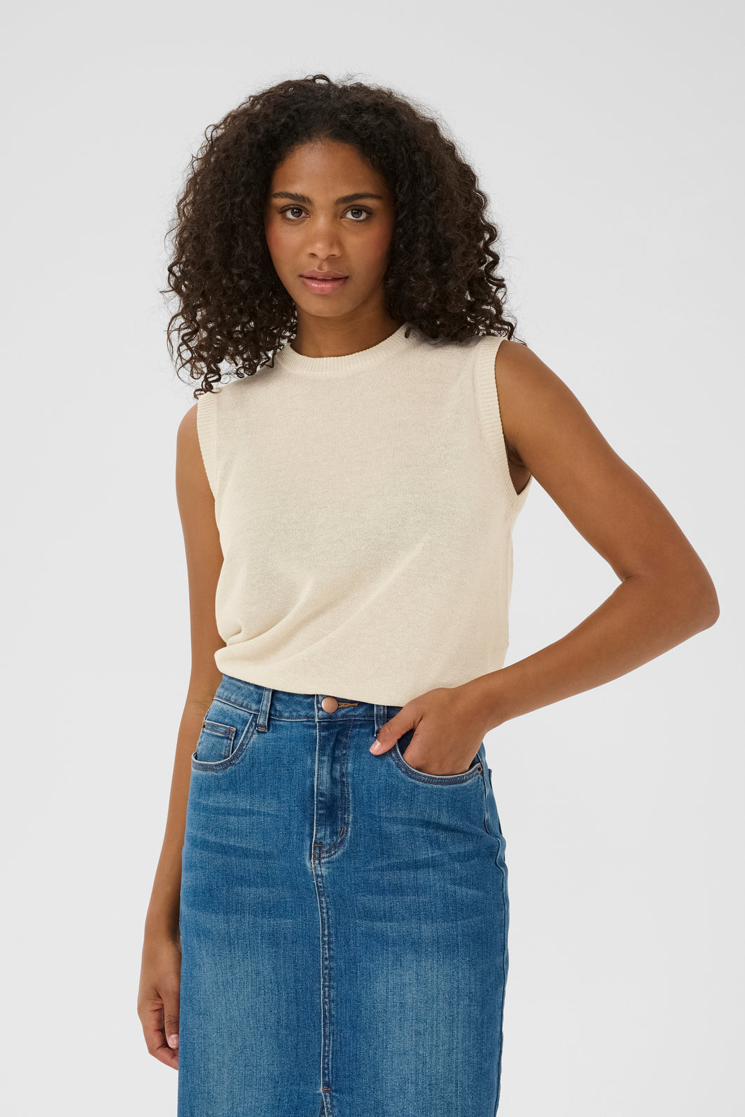 Linn Knit Top Kaffe
