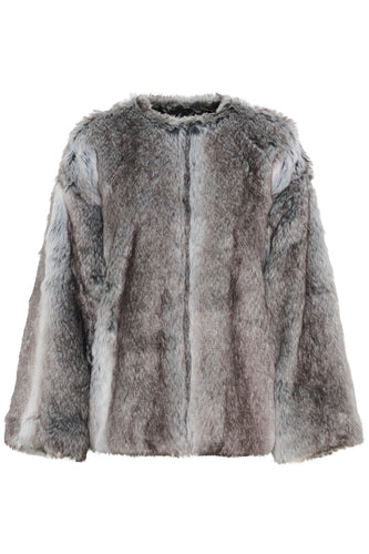 Solana Fake Fur Coat Kaffe