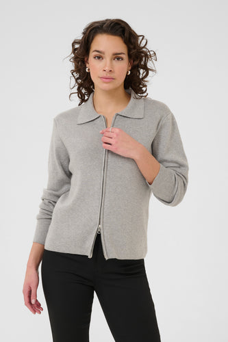 Visja Polo Cardigan Kaffe