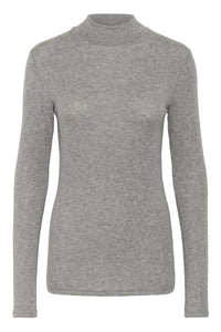 Iben Roll neck T-shirt Kaffe