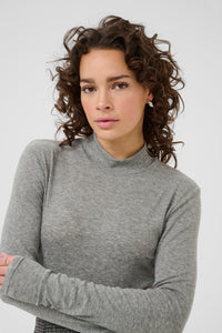 Iben Roll neck T-shirt Kaffe