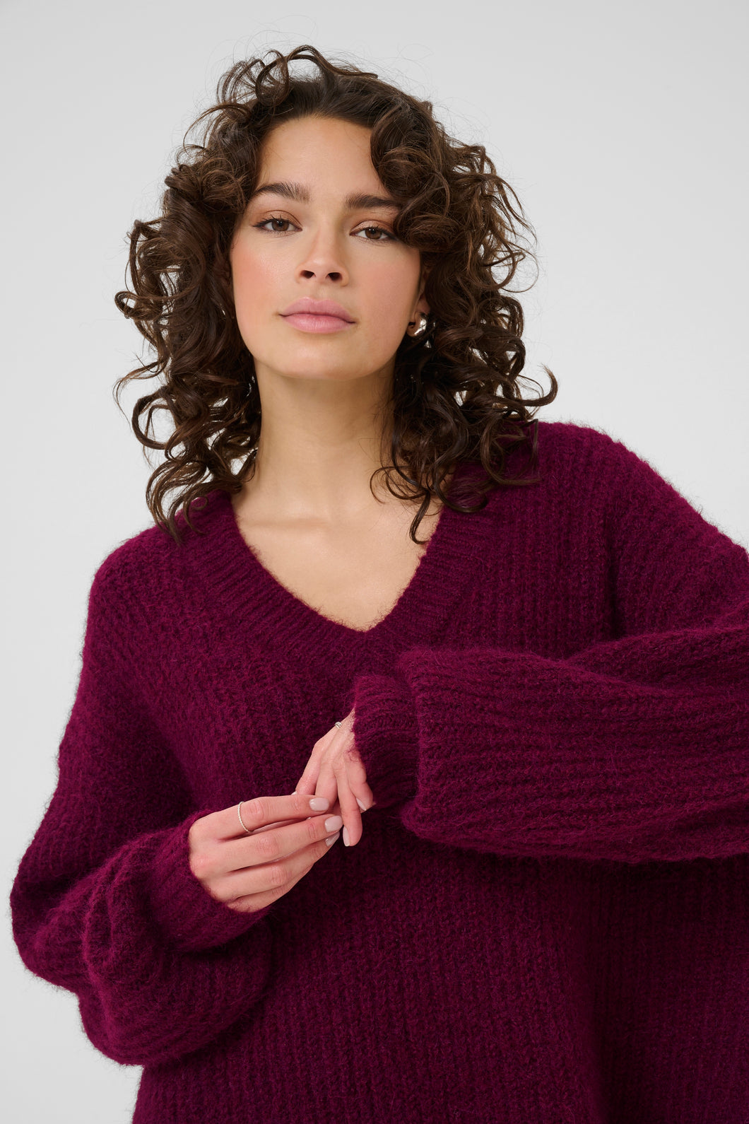 Ane V-Neck Pullover Kaffe