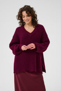 Ane V-Neck Pullover Kaffe
