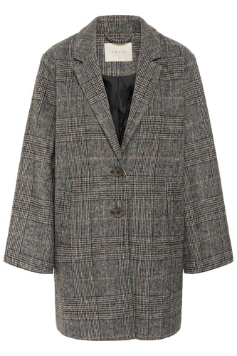 Vivian Checked Jacket Kaffe