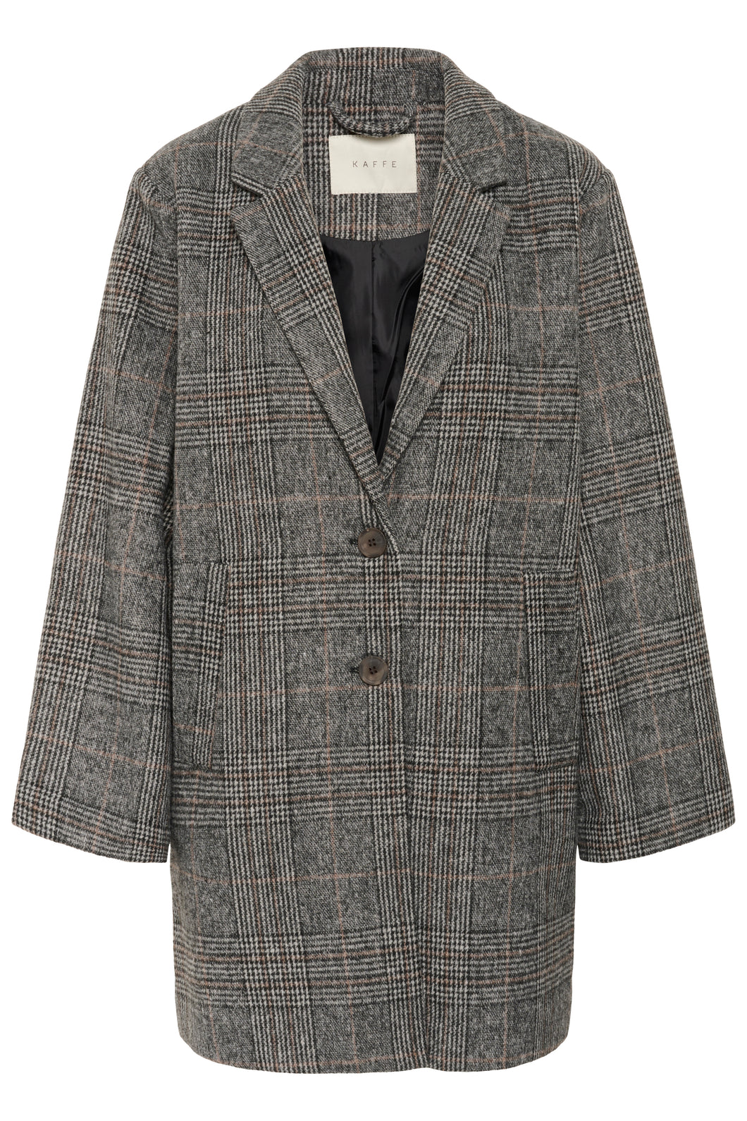 Vivian Checked Jacket Kaffe