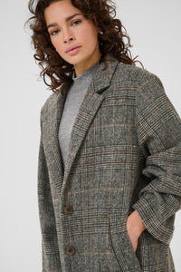 Vivian Checked Jacket Kaffe