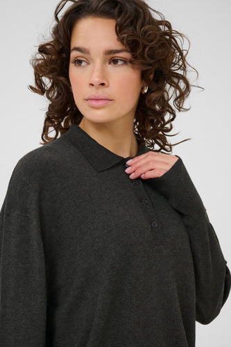 Lizza Polo Pullover Kaffe