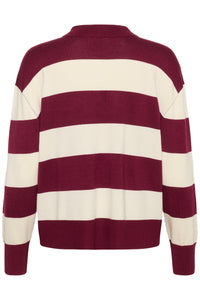 Lizza Striped Polo Pullover Kaffe