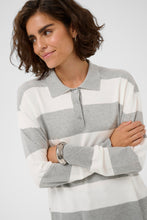 Load image into Gallery viewer, Lizza Striped Polo Pullover Kaffe