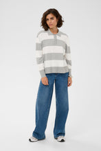 Load image into Gallery viewer, Lizza Striped Polo Pullover Kaffe