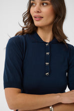 Load image into Gallery viewer, Lizza Polo Pullover Kaffe