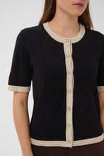 Load image into Gallery viewer, Lizza contrast Cardigan Kaffe