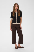 Load image into Gallery viewer, Lizza contrast Cardigan Kaffe