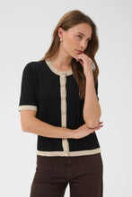 Load image into Gallery viewer, Lizza contrast Cardigan Kaffe