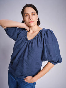 Taissa Linen Blouse Mos Mosh