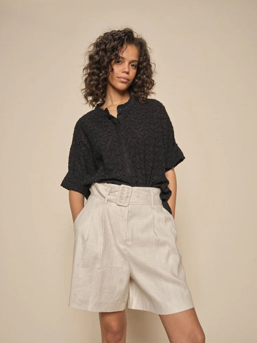 Uni Linen Shorts Mos Mosh