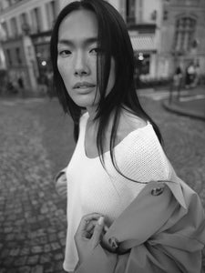 Bine LS V-neck Knit Mos Mosh