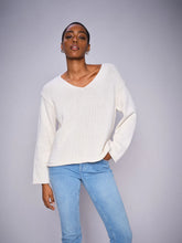 Load image into Gallery viewer, Bine LS V-neck Knit Mos Mosh