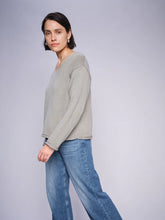 Load image into Gallery viewer, Bine Long sleeve V-Neck Knit Mos Mosh