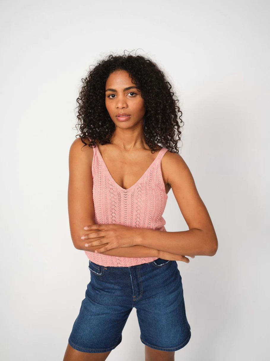 Cressida Melange Knit Top Mos Mosh
