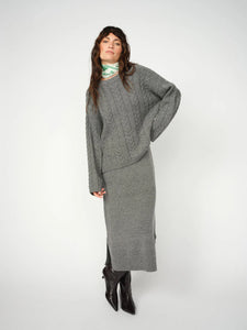 Bryndis Knit Skirt Mos Mosh
