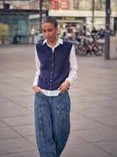 Load image into Gallery viewer, Alminc Thora Knit Vest Mos Mosh