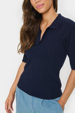 Load image into Gallery viewer, Juanna Short Sleeve Polo Pullover Saint Tropez