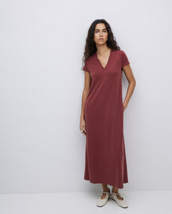Cap-sleeve midi dress Yerse