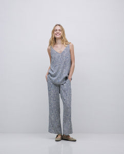 Blue geometric camisole top Yerse