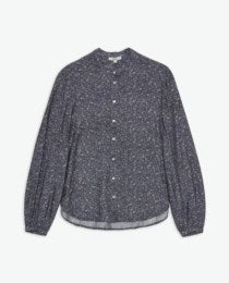 Shirt printed Mao neck Yerse